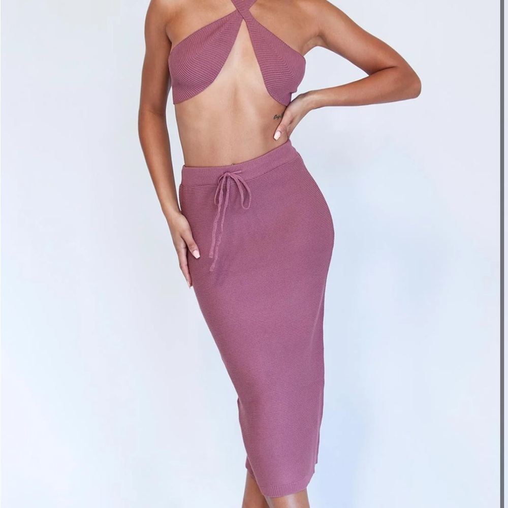 Chic Mauve Two-Piece Set
